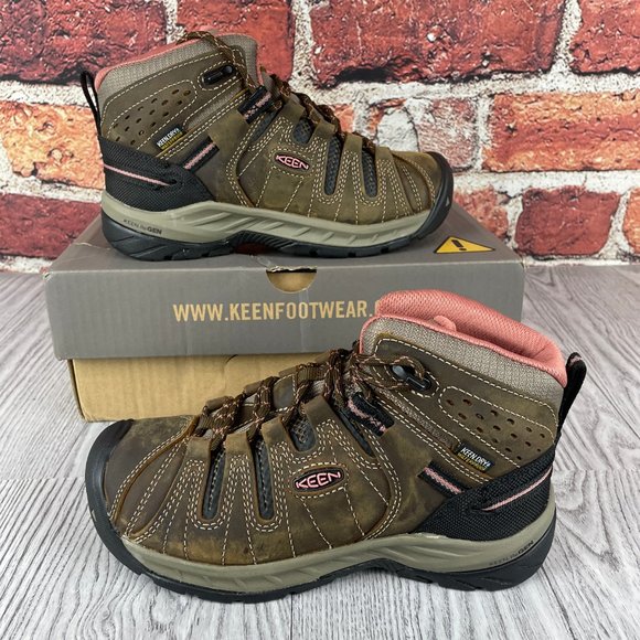 KEEN Utility Women's Flint 2 Mid Soft Toe Waterproof Work Boots - Picture 4 of 8